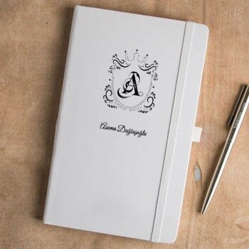 Tarihsiz Beyaz Ajanda / Defter 13X21Cm