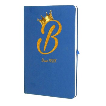 Tarihsiz Çizgili Mavi Ajanda/Defter 13X21Cm