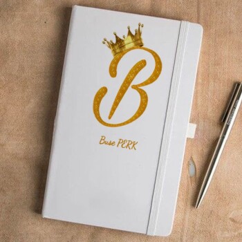 Tarihsiz Beyaz Ajanda / Defter 13X21Cm