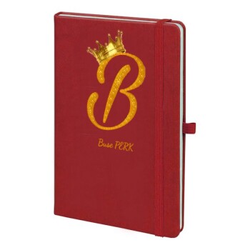 Tarihsiz Kırmızı Ajanda / Defter 13X21Cm