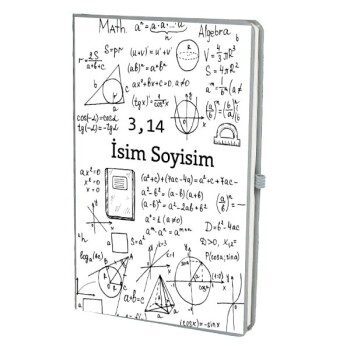 Tarihsiz Çizgili Gri Ajanda/Defter 13X21Cm