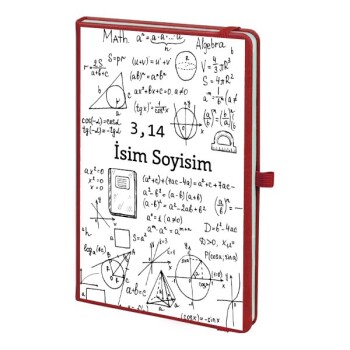 Tarihsiz Kırmızı Ajanda / Defter 13X21Cm