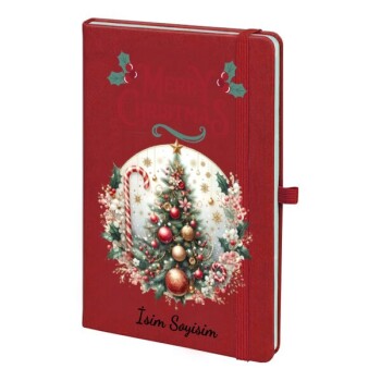 Tarihsiz Kırmızı Ajanda / Defter 13X21Cm