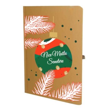 Tarihsiz Çizgili Taba Ajanda/Defter 13X21Cm