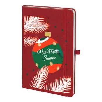 Tarihsiz Kırmızı Ajanda / Defter 13X21Cm