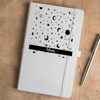 Tarihsiz Beyaz Ajanda / Defter 13X21Cm