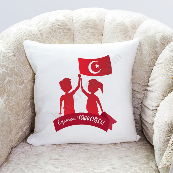 23 Nisan Çocuk Bayramı 4 Tasarım Yastık online tasarla