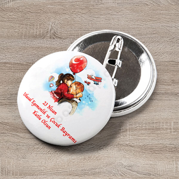 23 Nisan Çocuk Bayramı Buton Rozet online tasarla