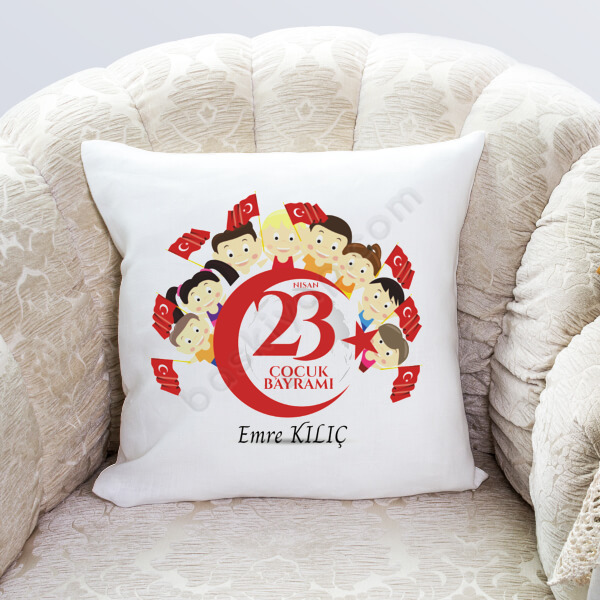 23 Nisan Çocuk Bayramı Tasarım 6 Yastık online tasarla