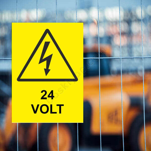 24 Volt Etiketi online tasarla