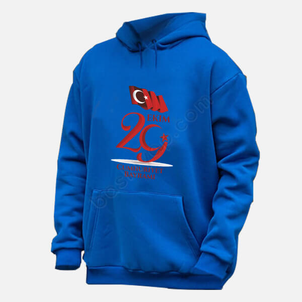 29 Ekim Cumhuriyet Bayramı Mavi Sweatshirt online tasarla