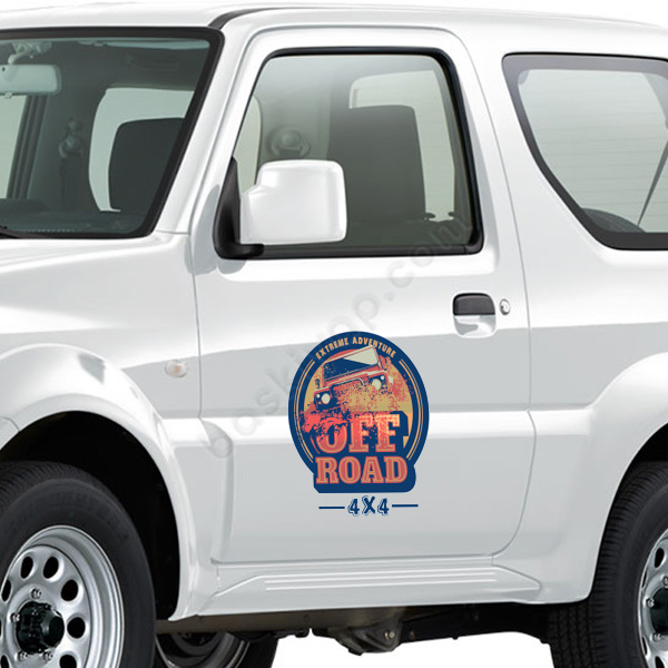 4X4 Arazi Aracı Off Road Sticker online tasarla