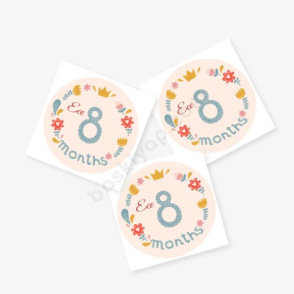 8 Ay Sticker online tasarla