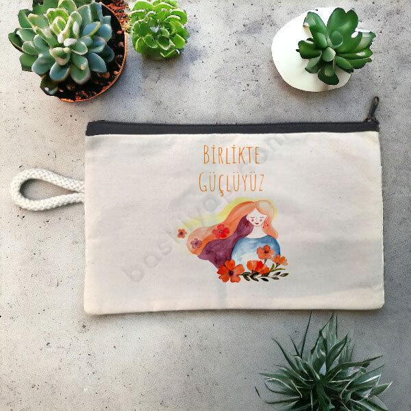 8 Mart Kadın Tasarım Bez Kalemlik online tasarla