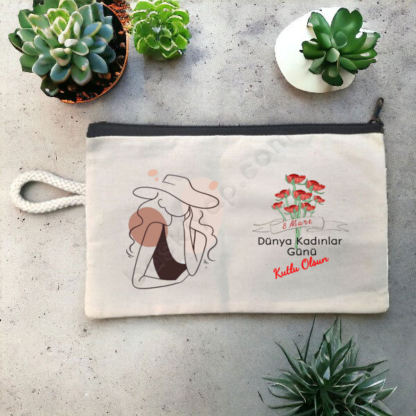 8 Mart Kadınlar Gününe Özel Baskılı Kalemlik online tasarla