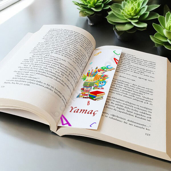 Abc Tasarımlı Kitap Ayracı online tasarla