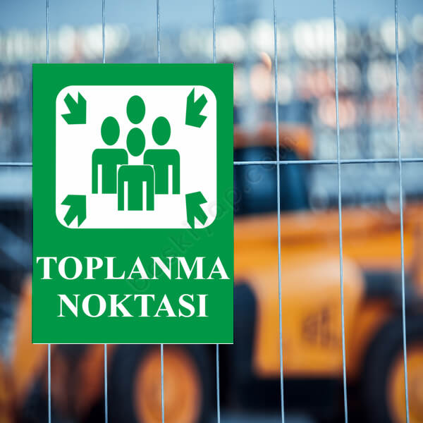 Acil Toplanma Noktası Levhası online tasarla