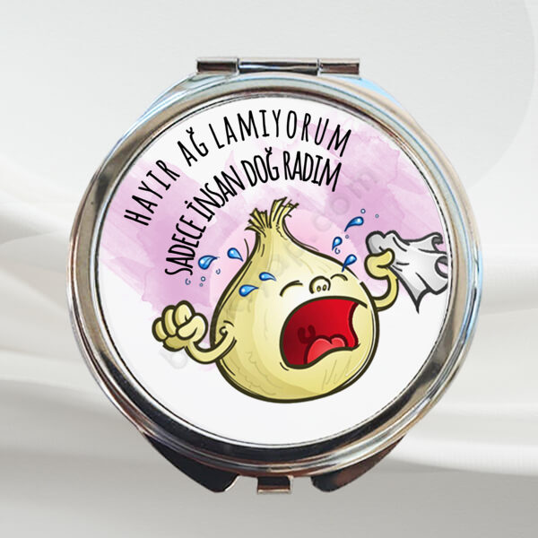 Ağlayan Soğan Tasarımlı Ayna online tasarla