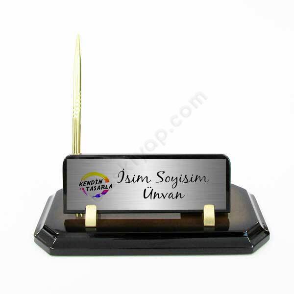 Ahşap Masa İsimliği online tasarla