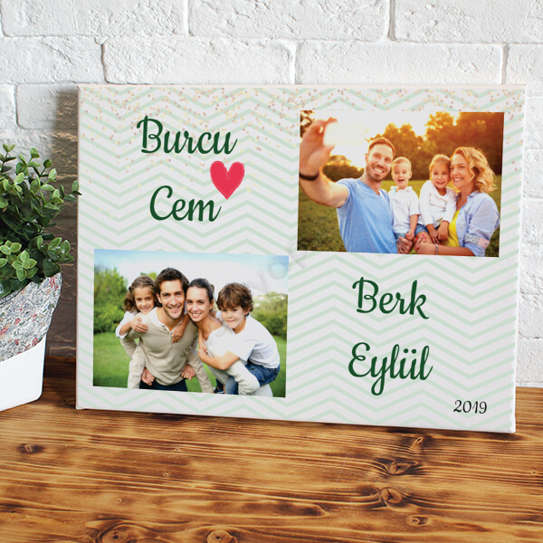 Aile Tasarım 25X35 Kanvas Tablo online tasarla