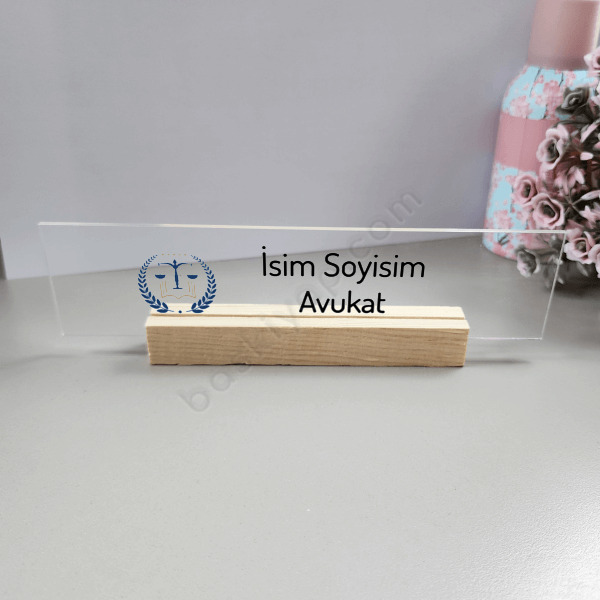 Akrilik Masa İsimliği online tasarla