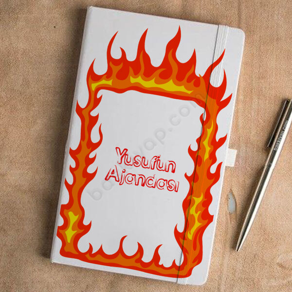 Alev Desenli Ajanda online tasarla