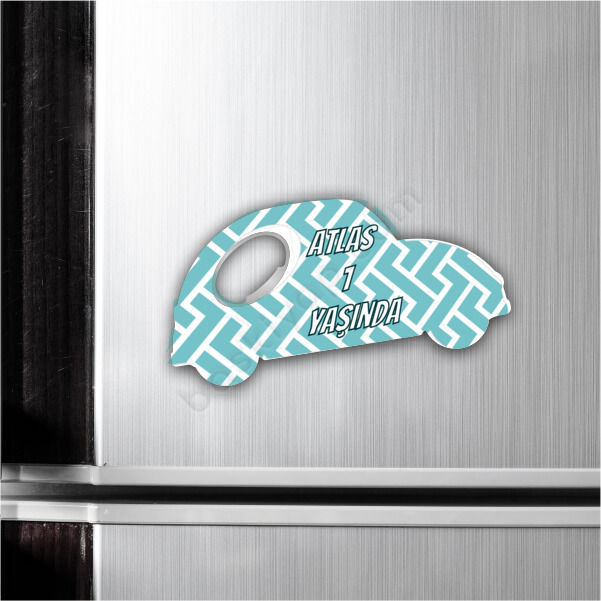 Araba Şeklinde Magnet Açacak online tasarla