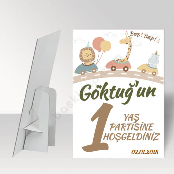 Araba Tasarım Ayaklı Pano online tasarla