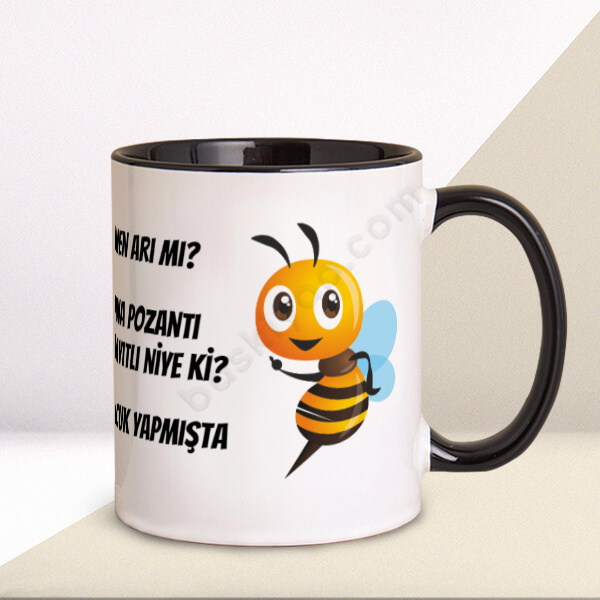 Arı Tasarımlı Kupa online tasarla