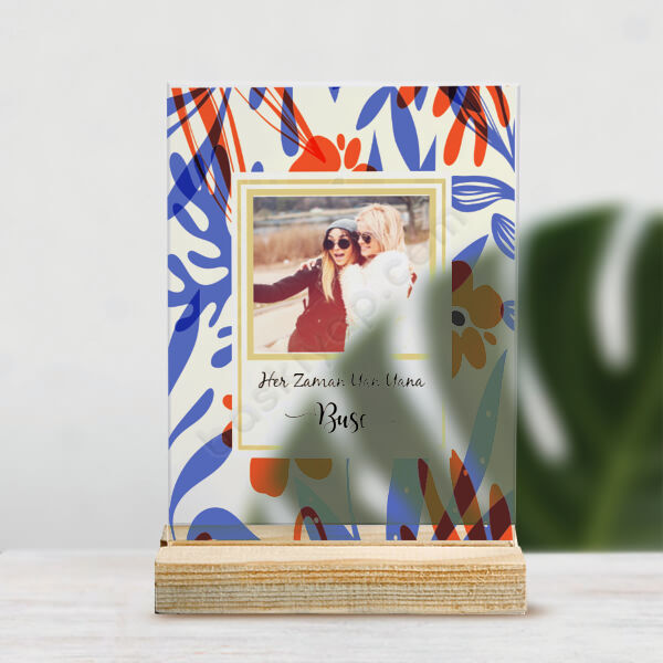 Arkadaşa Hediye Pleksi Masaüstü Stand online tasarla