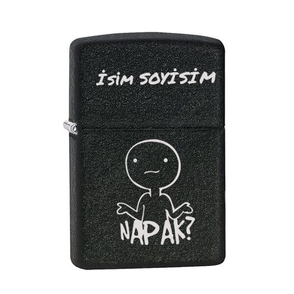 Arkadaşa Hediye Siyah Çakmak online tasarla