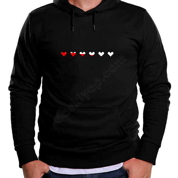 Aşk Yükleniyor 2  Baskılı Hoodie online tasarla