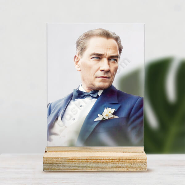 Atatürk Temalı Pleksi Masaüstü Stand online tasarla