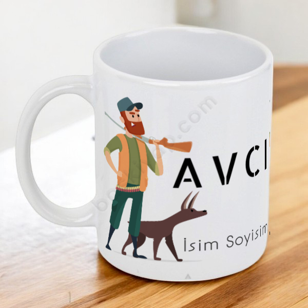 Avcıya Özel Tasarım Kupa online tasarla