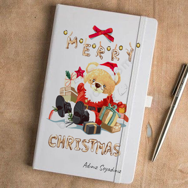 Ayıcık Tasarımlı Yılbaşı Ajandası online tasarla