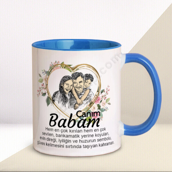 Babalar Günü Tasarımlı Kupa online tasarla