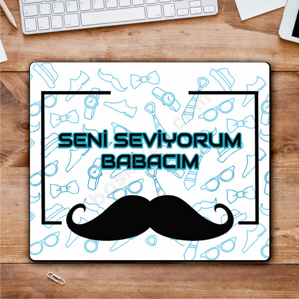 Babalar Günü Mouse Pad online tasarla