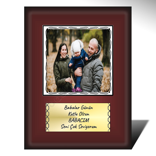 Babalar Günü Plaket online tasarla