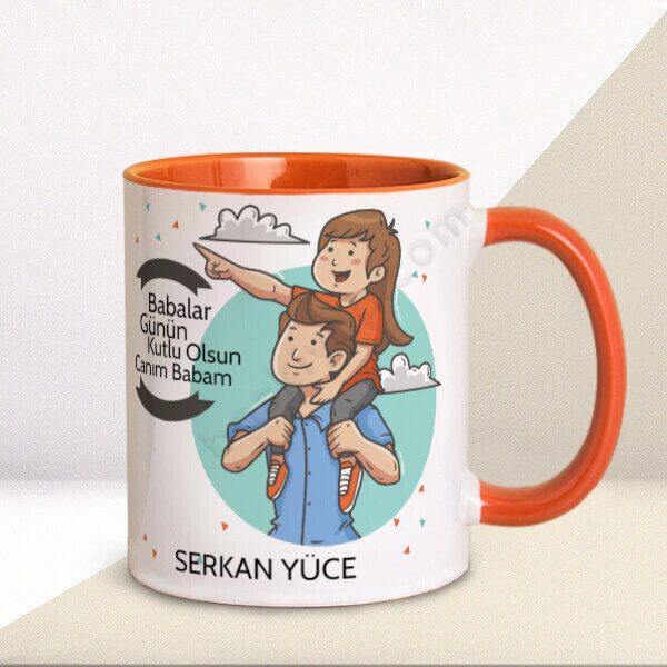 Babalar Günün Kutlu Olsun Temalı Kupa Bardak online tasarla
