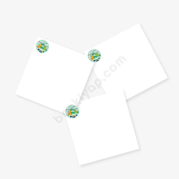 Baby Shower Kağıt Sticker Happy Birthday Tasarımlı online tasarla