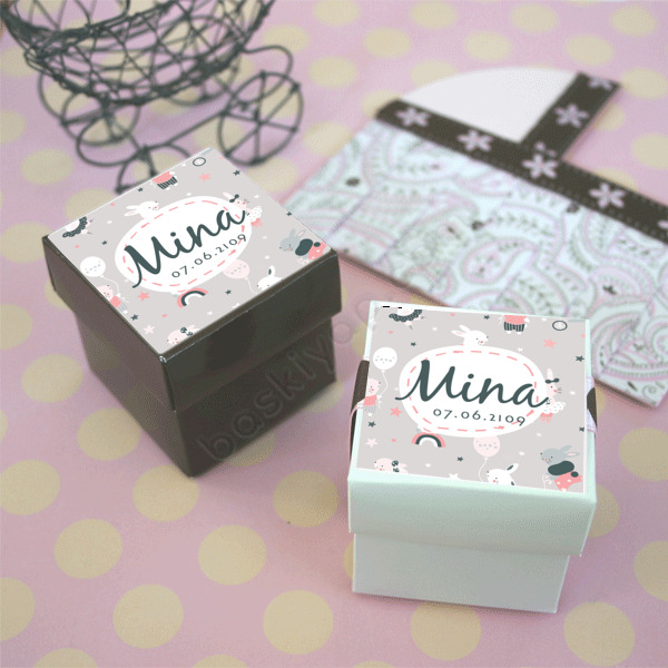 Baby Shower Kağıt Süs (Yapışkansız) Tavşan Temalı online tasarla