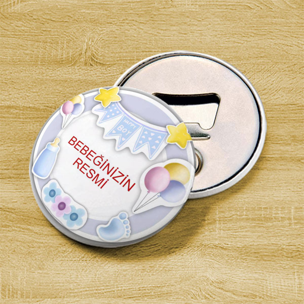 Baby Shower Magnetli Açacak online tasarla