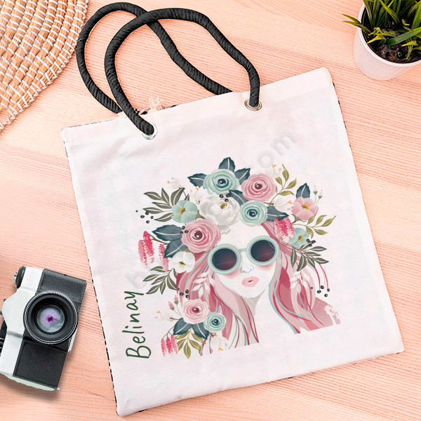 Bahar Kadını 13 Baskılı Bez Çanta online tasarla
