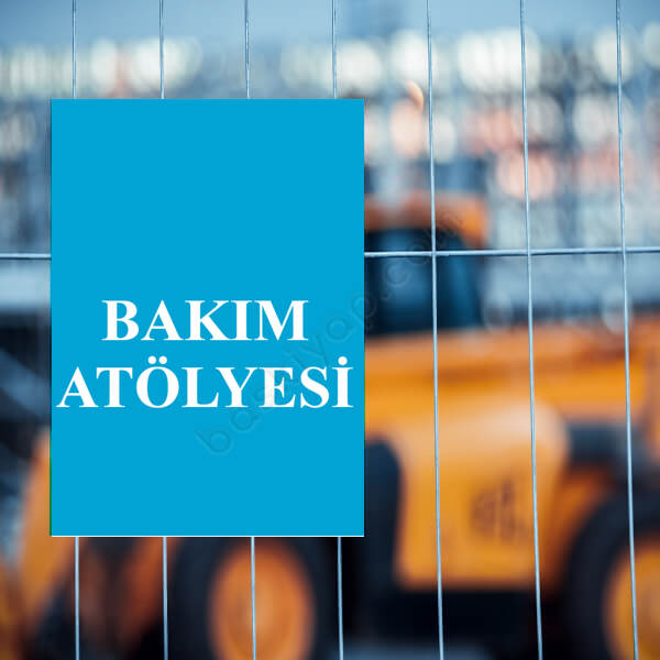 Bakım Atölyesi Levhası online tasarla