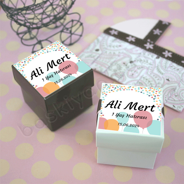 Balonlu 1 Yaş Hatırası online tasarla