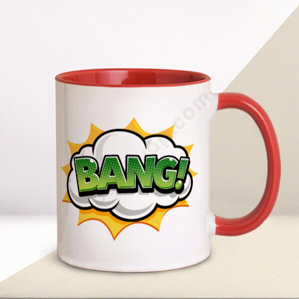 Bang Baskılı Kupa Kırmızı online tasarla