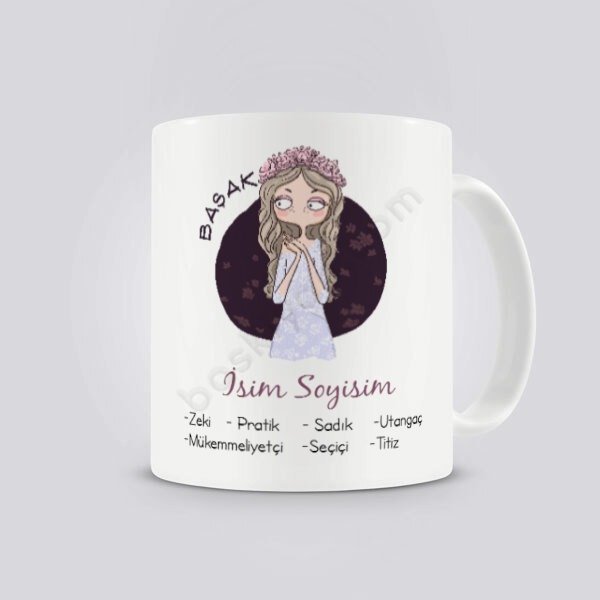 Başak Burcu Tasarımlı Kendin Tasarla Baskılı Kupa online tasarla