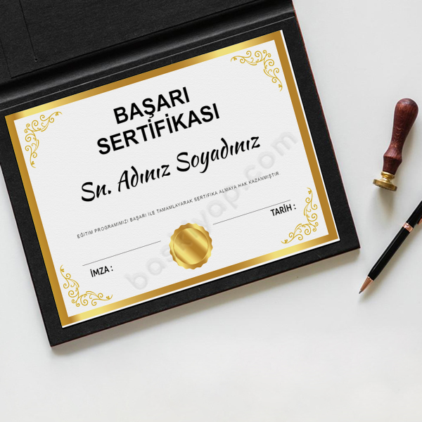 Başarı Sertifikası 2 online tasarla