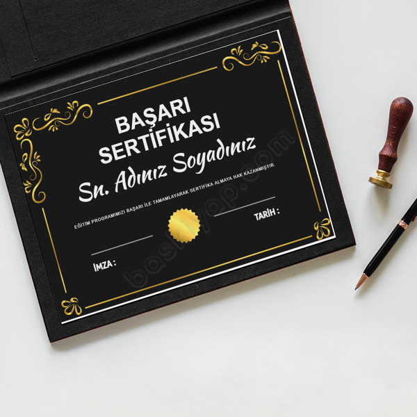 Başarı Sertifikası 4 online tasarla