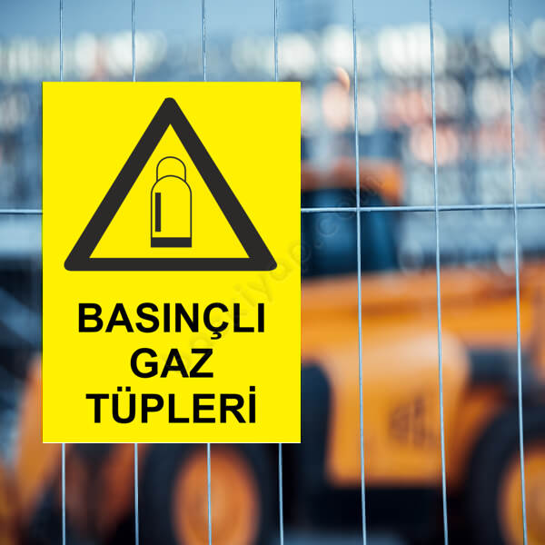 Basınçlı Gaz Tüpleri Etiketi online tasarla